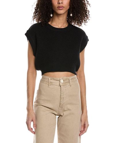 emmie rose Cropped Pullover - Black