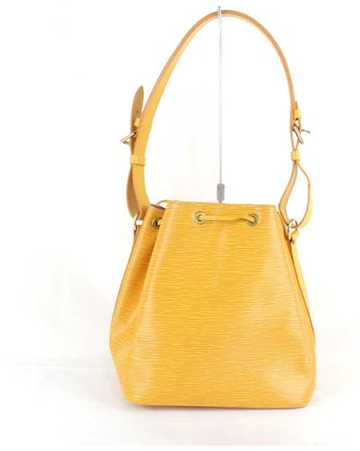 Louis Vuitton Petit Noé Leather Shoulder Bag (pre-owned) - Yellow