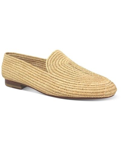 Carrie Forbes Atlas Leather Lined Slip-on Loafers - Natural
