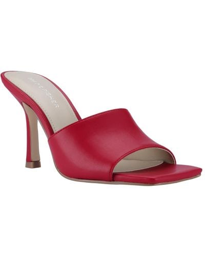 Marc Fisher Danria Solid Peep-toe Heels - Red