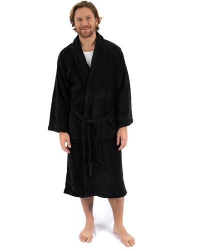 Leveret Fleece Robe - Black