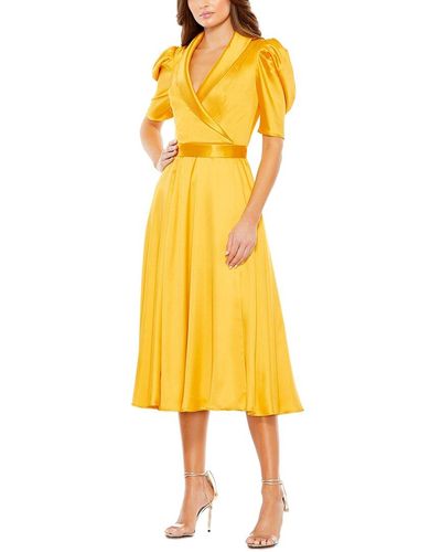 Mac Duggal A-line Dress - Yellow
