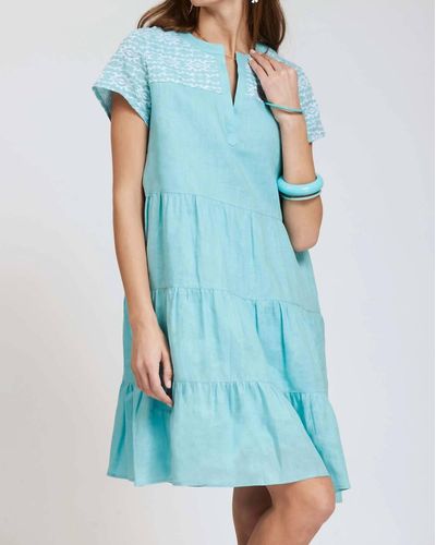 tyler boe Tanya Linen Dress - Blue