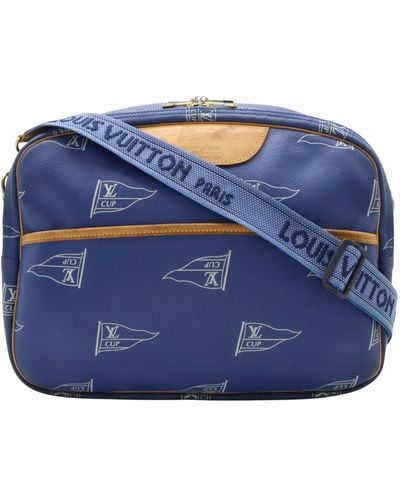 Louis Vuitton America's Cup Canvas Shoulder Bag (pre-owned) - Blue