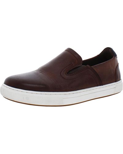 Propet Kedrick Leather Laceless Slip-on Sneakers - Gray