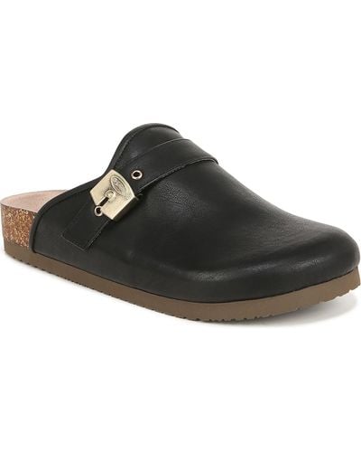 Dr. Scholls Louis Iconic Padded Insole Slip On Clogs - Black