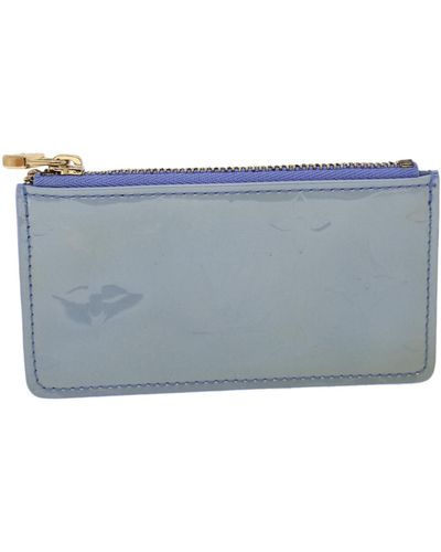 Louis Vuitton Pochette Clés Patent Leather Wallet (pre-owned) - Blue