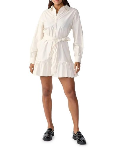 Sanctuary Tiered Shirt Dress - White
