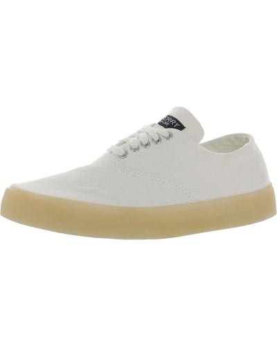 Sperry Top-Sider Captains Cvo Drink Canvas Low-top Casual And Fashion Sneakers - White