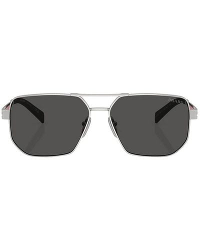 Prada Linea Rossa Ps 51zs 1bc06f Navigator Sunglasses - Black