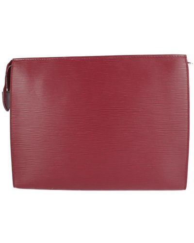 Louis Vuitton Poche Toilette Leather Clutch Bag (pre-owned) - Red