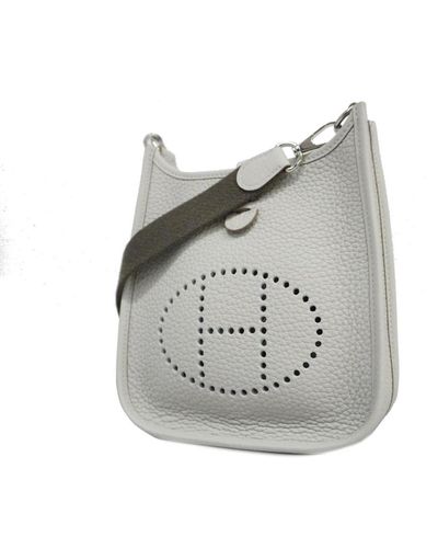 Hermès Evelyn Leather Shoulder Bag (pre-owned) - Gray