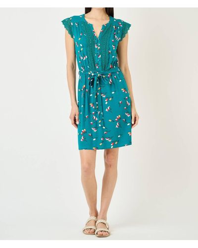 Daniel Rainn Lailah Floral Knit Dress - Blue