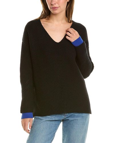 ASKK NY Chunky V-neck Sweater - Black