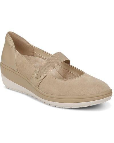 Vionic Juide Leather Slip-on Mary Janes - Natural
