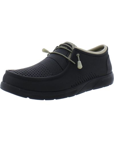 Reef Water Coast Perforated Comfort Slip-on Shoes - Black