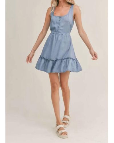 Sadie & Sage Gal Mini Dress - Blue