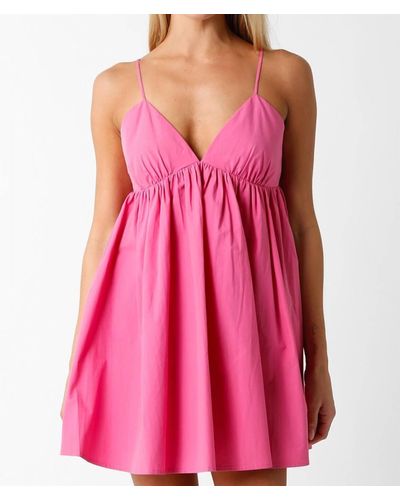 Olivaceous Trendworthy Mini Dress - Pink