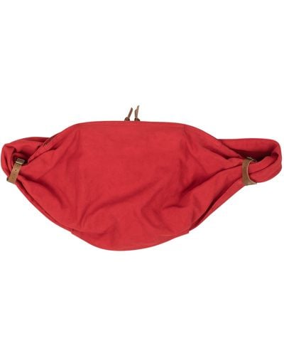 Kapital Red Canvas Messenger Belt Bag