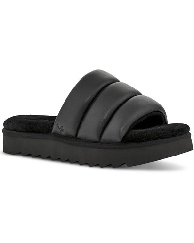 Koolaburra Brb Slides Casual Round Toe Slide Sandals - Black