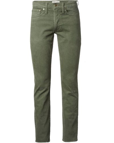 Madewell Mid-rise Straight Leg Slim Jeans - Green