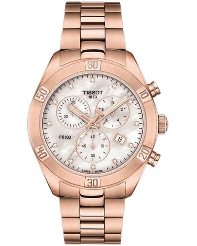 Tissot Silver Silver Dial Watch - Pink