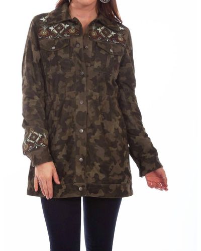 Scully Camouflage/embro Jacket - Brown