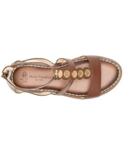 Hush Puppies Olive Gladiator Sandals - Medium Width In Dachshund Leather - Pink