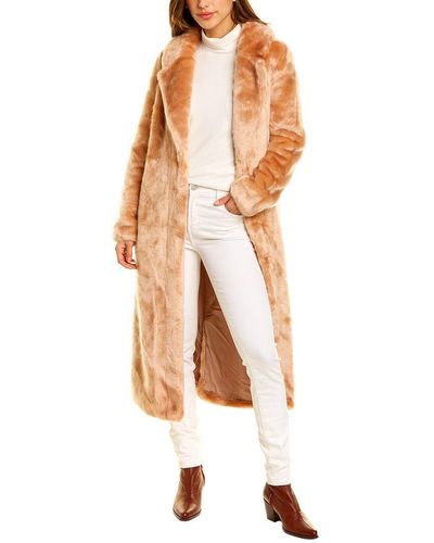 Unreal Fur Mac Long Coat - White