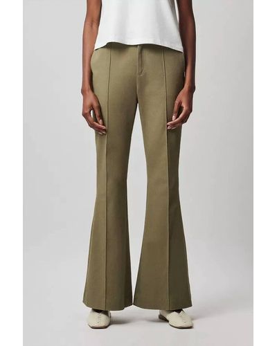 ATM Washed Cotton Twill Flare Pant - Green