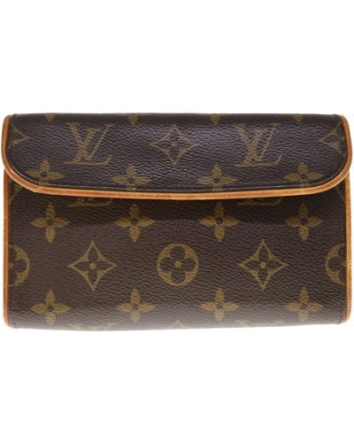 Louis Vuitton Florentine Canvas Clutch Bag (pre-owned) - Brown