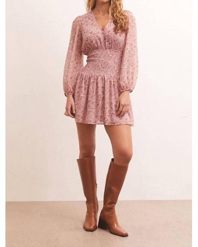 Z Supply Adelaide Floral Mini Dress - Pink