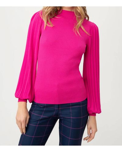 Trina Turk Glossy Sweater - Pink
