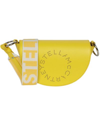 Stella McCartney Logo Flap Shoulder Bag - Yellow