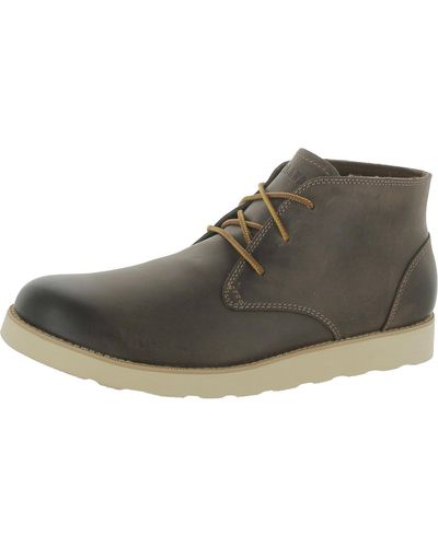 Eastland Jack Leather Comfort Insole Combat & Lace-up Boots - Brown
