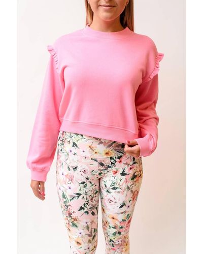 Generation Love Zoe Ruffle Sweatshirt I - Pink