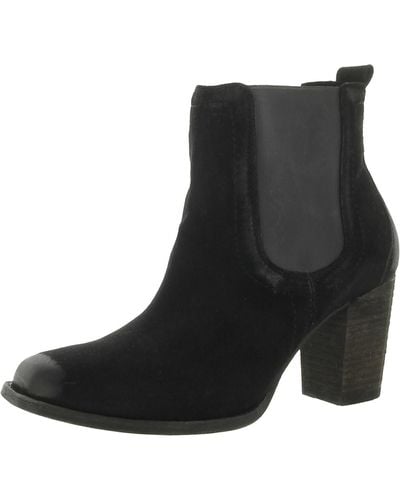 Trask Vaden Square Toe Ankle Chelsea Boots - Black