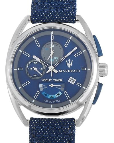 Maserati Trimarano Yacht Timer 41mm Dial Watch R8851132001 - Blue