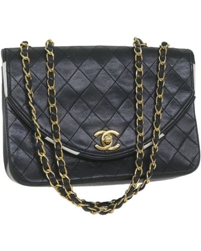 Chanel Demi Lune Leather Shoulder Bag (pre-owned) - Metallic