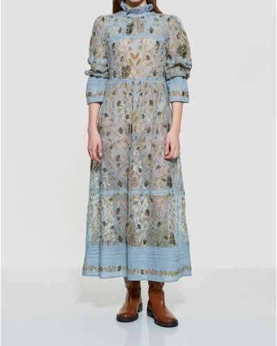 Antik Batik Ari Long Dress - Blue