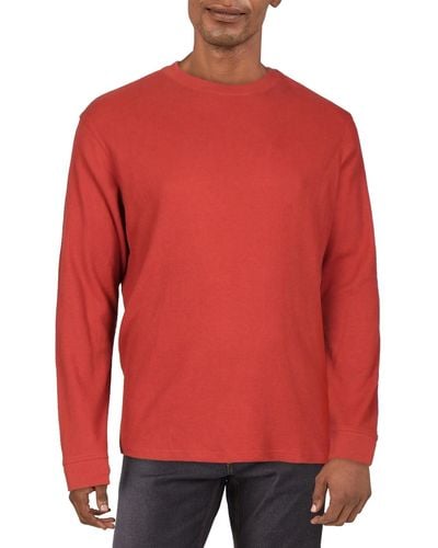 Levi's Waffle Knit Crewneck Thermal Shirt - Red