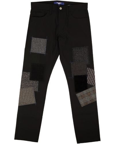 Junya Watanabe Polyester Patchwork Throughout Pants - Black
