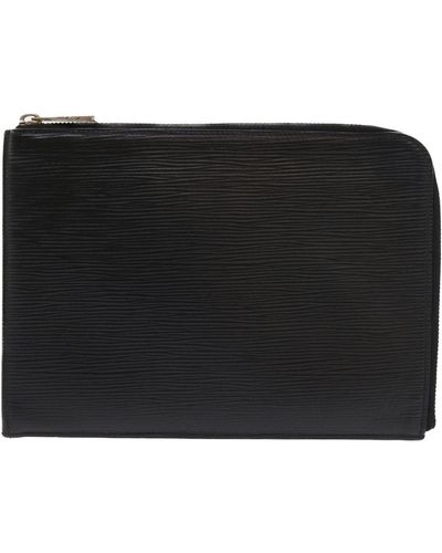 Louis Vuitton Porte-monnaie Leather Clutch Bag (pre-owned) - Black