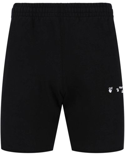 Off-White c/o Virgil Abloh Knit Sweat Shorts - Black