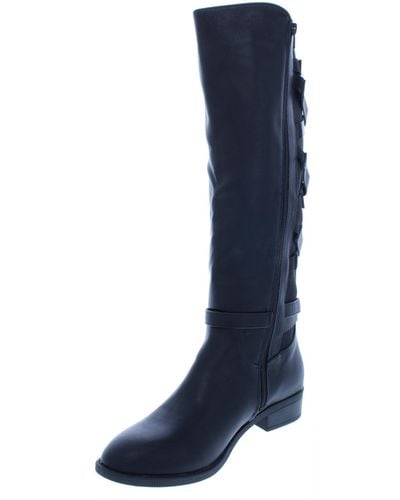 Thalia Sodi Veronika Faux Leather Over-the-knee Riding Boots - Black