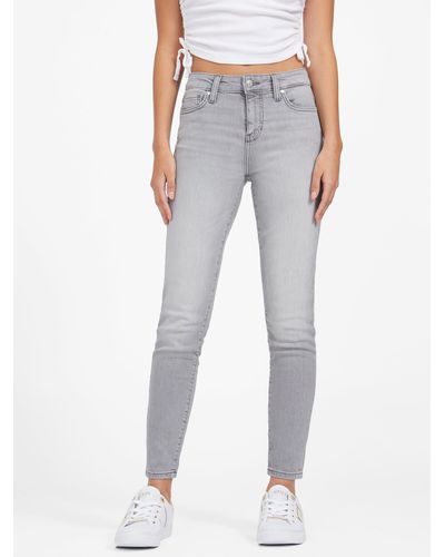 Guess Factory Jaden Sculpt Mid-rise Skinny Jeans - Gray