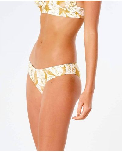 Rip Curl Summer Palm Revo Cheeky Bikini Bottom Success - Yellow