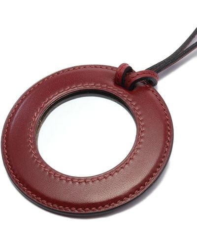 Hermès Mirror Pendant Necklace Veau Swift Bordeaux - Red