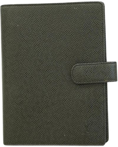 Louis Vuitton Agenda Mm Leather Wallet (pre-owned) - Green
