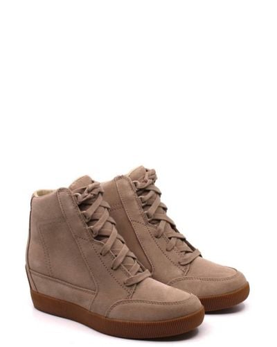 Sorel Out 'n About Wedge Omega In Taupe/gum - Brown